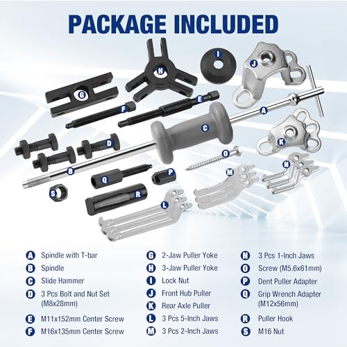 WORKPRO 9-Way Slide Hammer Kit