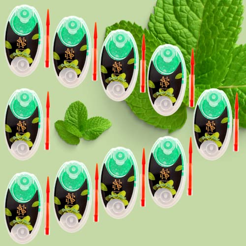 Billes Fraîcheur Menthe Verte – Capsules Aromatiques à Insérer – Sensation de Fraîcheur Intense – Lot de 1000 (10 x 100)