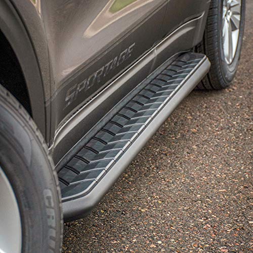 ARIES AeroTread estribos SUV acero inoxidable negro 5x73 in miniatura 1