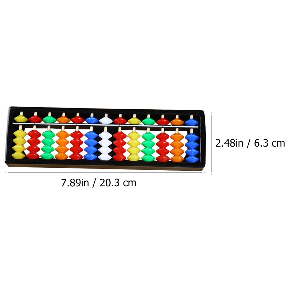 Toddmomy Lot de 2 bouliers en plastique coloré pour enfants - Outil d'apprentissage mathématique pour la maison et la salle de classe - Favorise le comptage, l'addition et la soustraction
