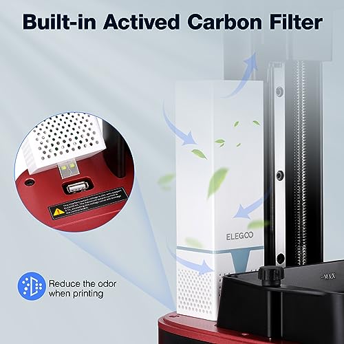 Image of ELEGOO Mars 4 Resin 3D Printer with 7 inch 9K Monochrome LCD Screen | COB UV Light Source and Screen Protector Printing Size 153.36mm*77.76mm*175mm