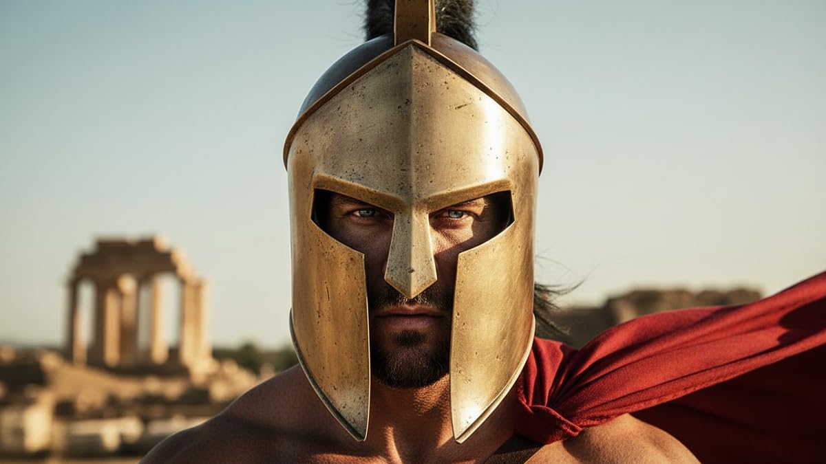 King Spartan 300 Movie Helmet (King Leonidas)+free helmet stand