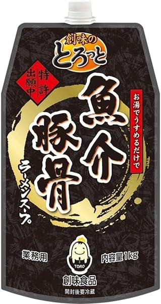 創味食品 創味のとろっと魚介豚骨 1KG&times;2本 常温(まとめ買い) (Vandroロゴ付包装・INDEXBOX)