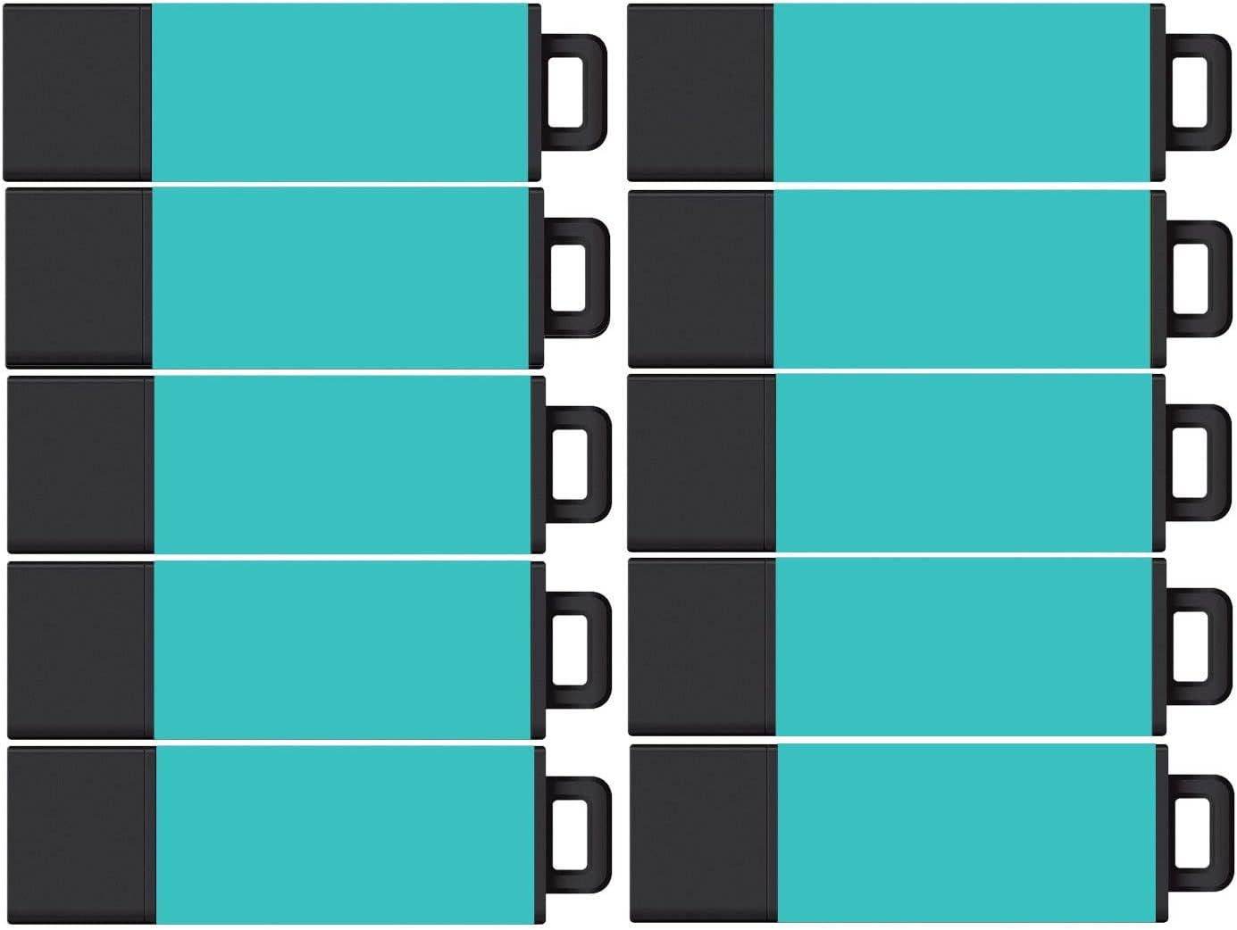 Centon DataStick Pro2 USB 2.0 Flash Drive 16GB x 10, Aqua (S1-U2T7-16G-10)