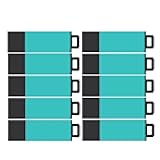 Centon Electronics DataStick Pro USB 2.0 Flash Drive, 16 GB, 10 USB Flash Drives, 10 Bulk Pack, Aqua