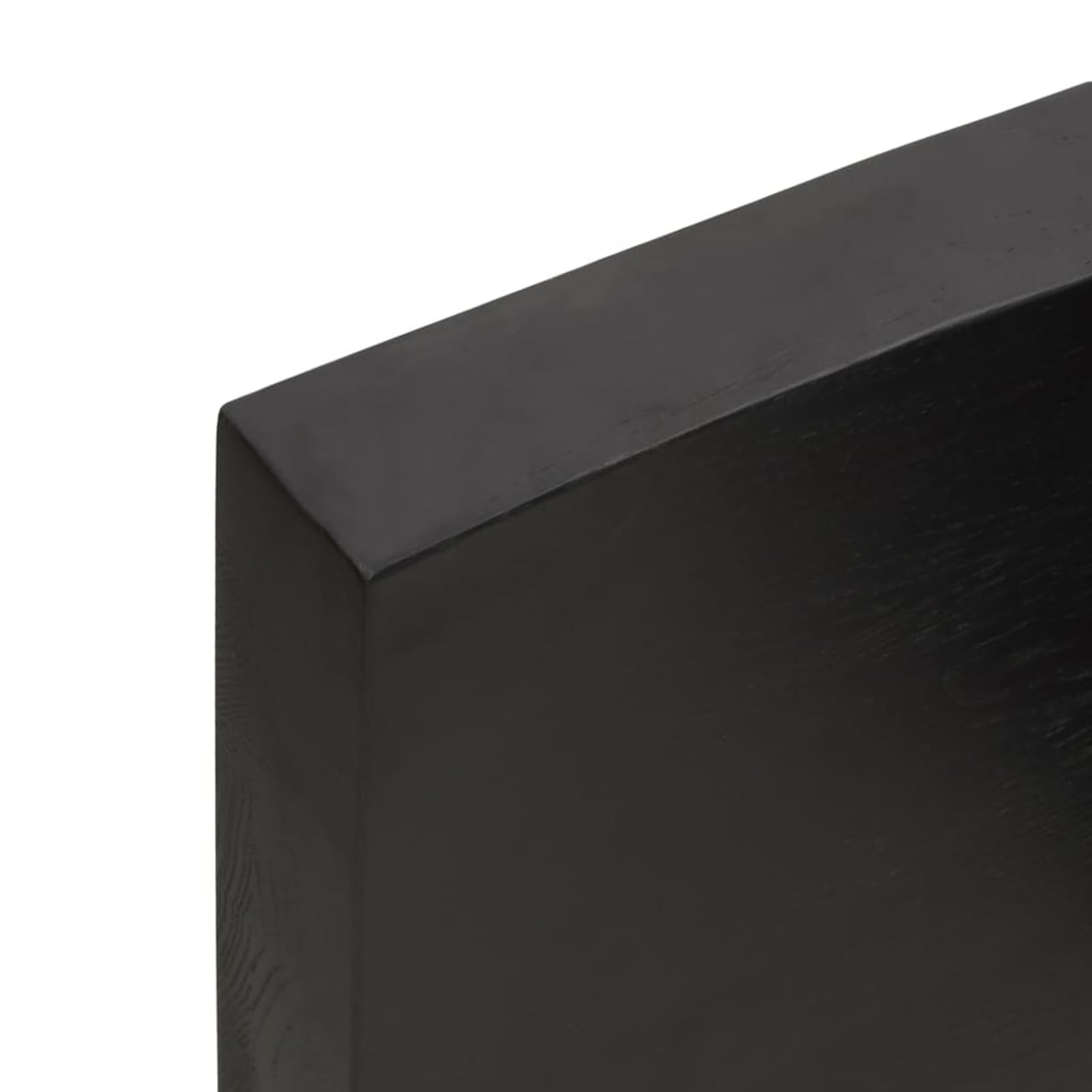 Homgoday Piano del tavolo marrone scuro 140 x 40 x (2 – 6) cm in legno massello trattato Live Edge, piano di ricambio per cucina e caffè, tavolo da pranzo, scrivania, piano di lavoro, mobili da banco