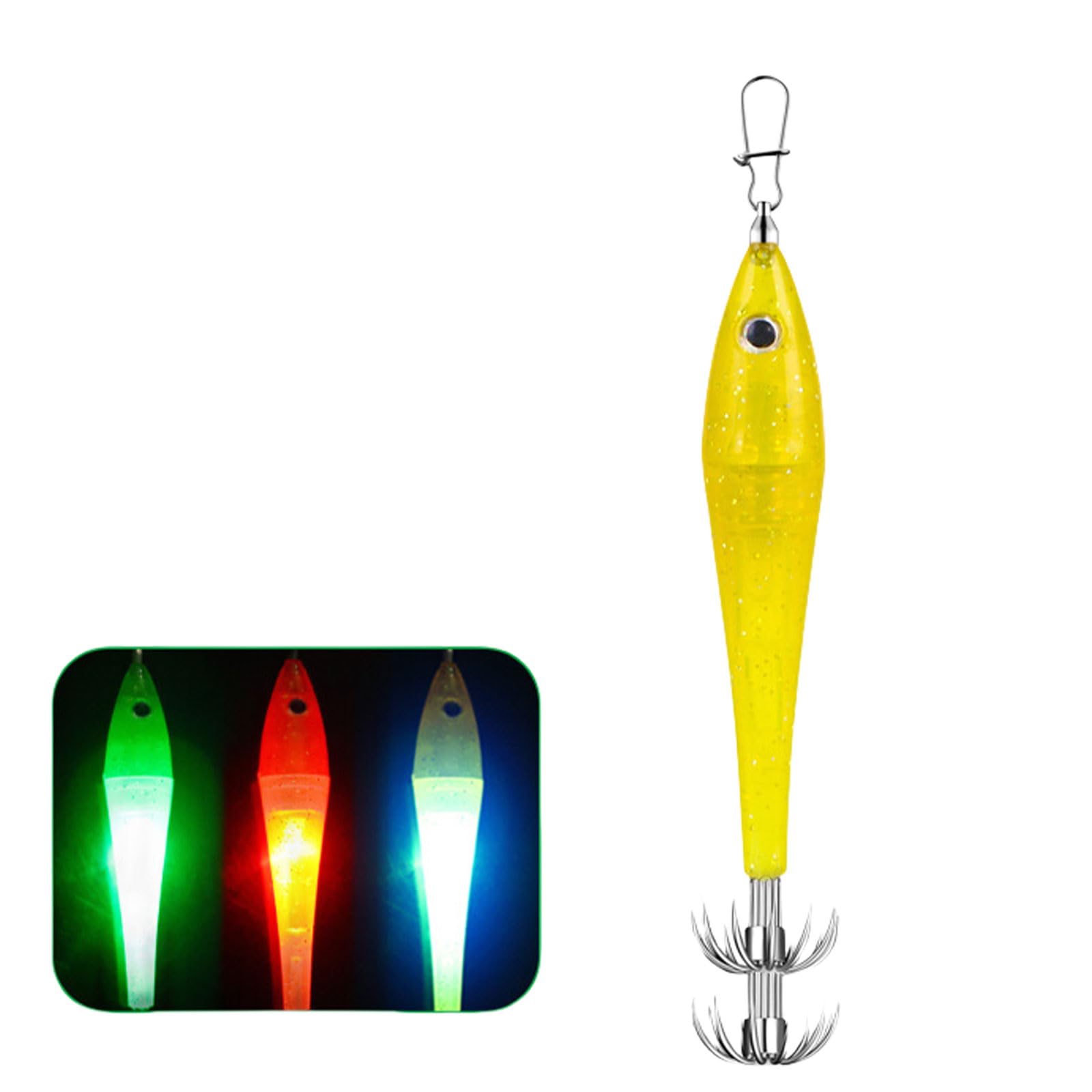 COOLHOOD Artificial Fishing Lure Baits Cuttlefish Hook Fishing Lure Light Underwater Fish Collection Tool Fish Light Lamp