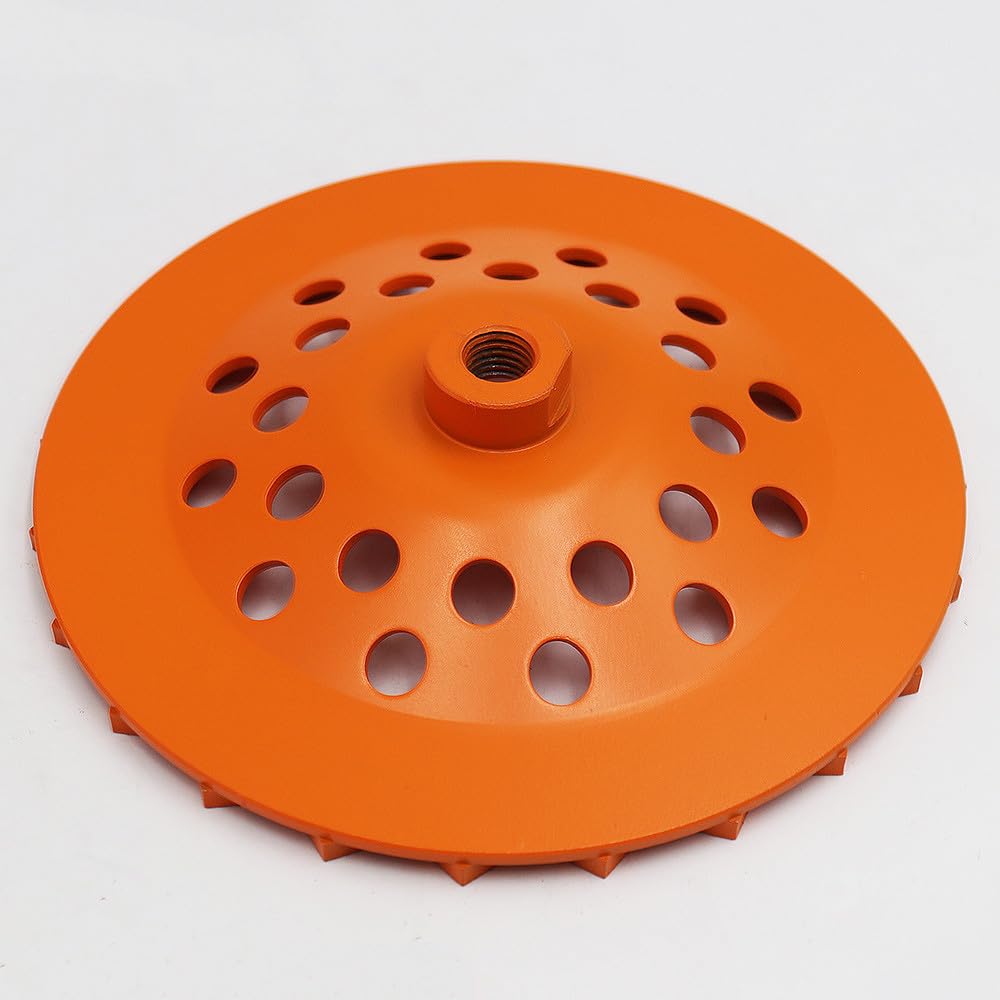 2 piezas de 7 pulgadas de diamante Turbo Row Grinding Cup Wheel 180 mm Disco de pulido para hormigón, mampostería, material de construcción, 2 piezas de 7 pulgadas, 1