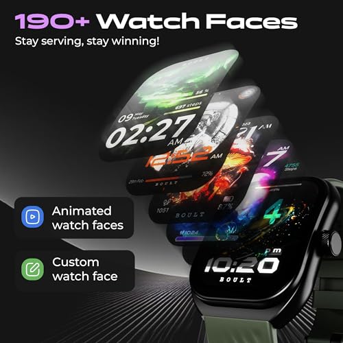 Boult Trail Smart Watch 2.01'' 3D Curved HD Display, BT Calling, Working Crown, 190+Watchfaces, 500 Nits Brightness, AI Voice Assistant, SpO2... - Image 5