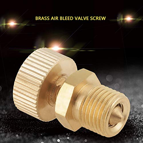 Bleeder Screw Brass Air Bleeder Valve Screw Replacement For High Pressure Electric Pump Accessories Screw Repair Kit 65Mpa 300℃ 10 X 1Mm #TOP4
