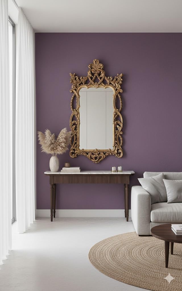 Wood Dart Wooden Carving Mirror Frame Decorative Mirror Frame Living & Bed Room Decor (48x24)-image-31