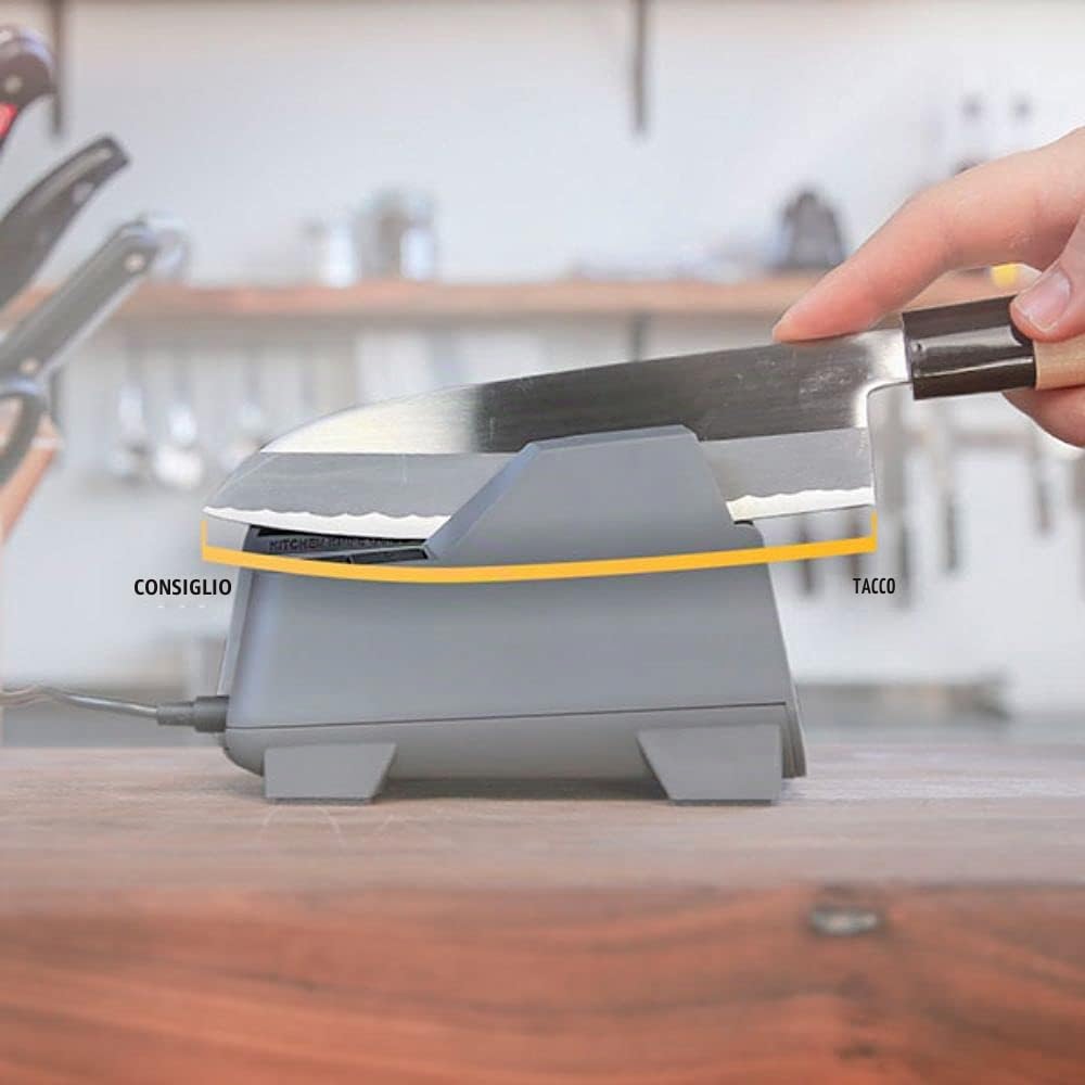 Affilacoltelli elettrico WORK SHARP – Sistema di affilatura coltelli da cucina elettrico CPE2-E – Il miglior affilacoltelli da cucina professionale al mondo per la casa e l'ufficio