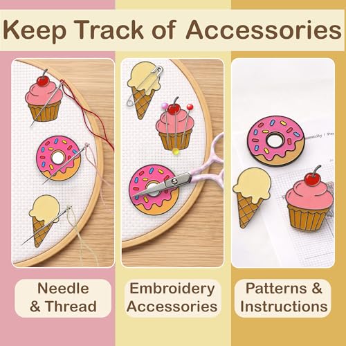 Image of Kraftex Magnetic Needle Minder. Needleminder for Embroidery & Sewing. Cute Needlepoint Accessories. Magnetic Needle Holder for Cross Stitch. Cute Magnet Pin Gift