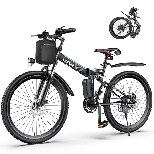 Vivi Electric Bike for Adults, 1000W Peak Folding Electric Mountain Bike 26'' Commuter Ebike 22MPH Foldable Ebike Adult  - Detailed View