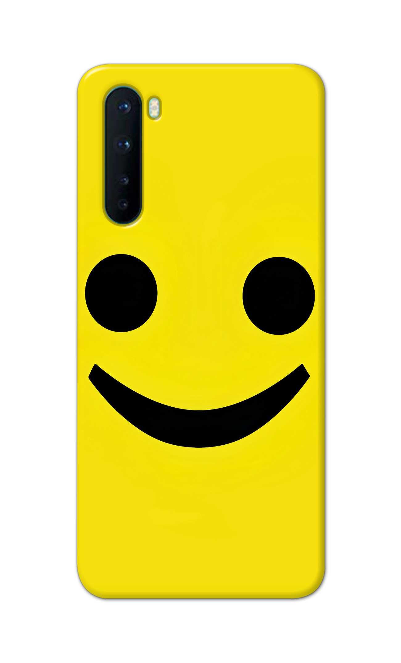 Printed Hard Back Cover for OnePlus Nord 5G - 2020 Model | OnePlus Nord 1 Back Cover (Smile Face) -190724(CK)