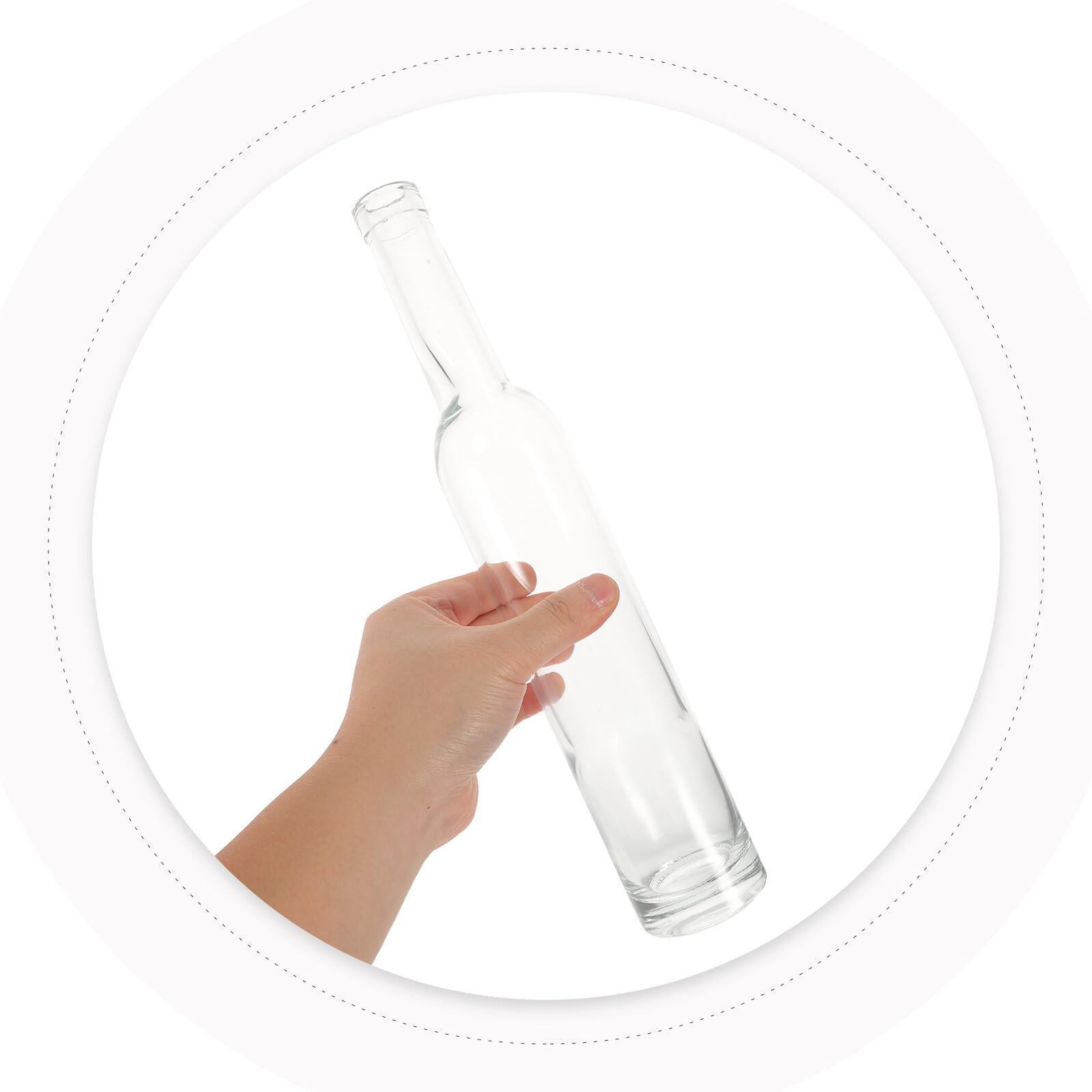 MAGICLULU Set 2 Flaconi di Profumo in Vetro Trasparente 400 Ml Ricaricabili per Accessori Casa e Viaggio Bottiglie Vuote Porta Profumo per Espositori e Diffusori Cosmetici