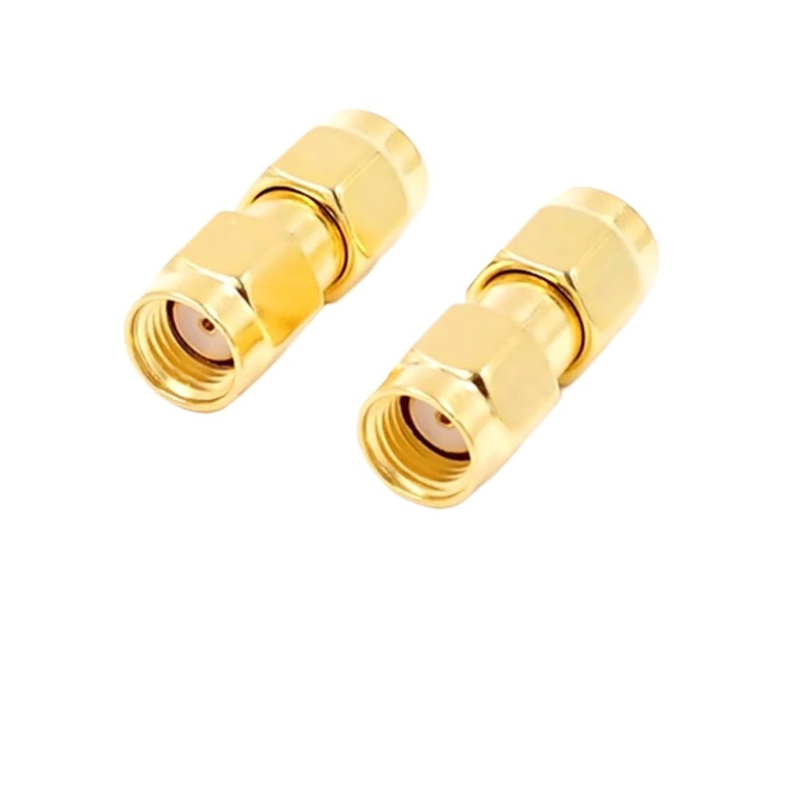 Conector coaxial RF de baja pérdida con contacto preciso y diseño recto, 100 uds