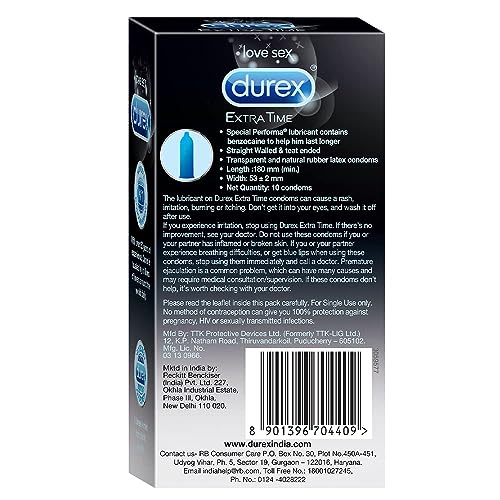 Image of Durex Extra Time - Pack of 10 Condoms