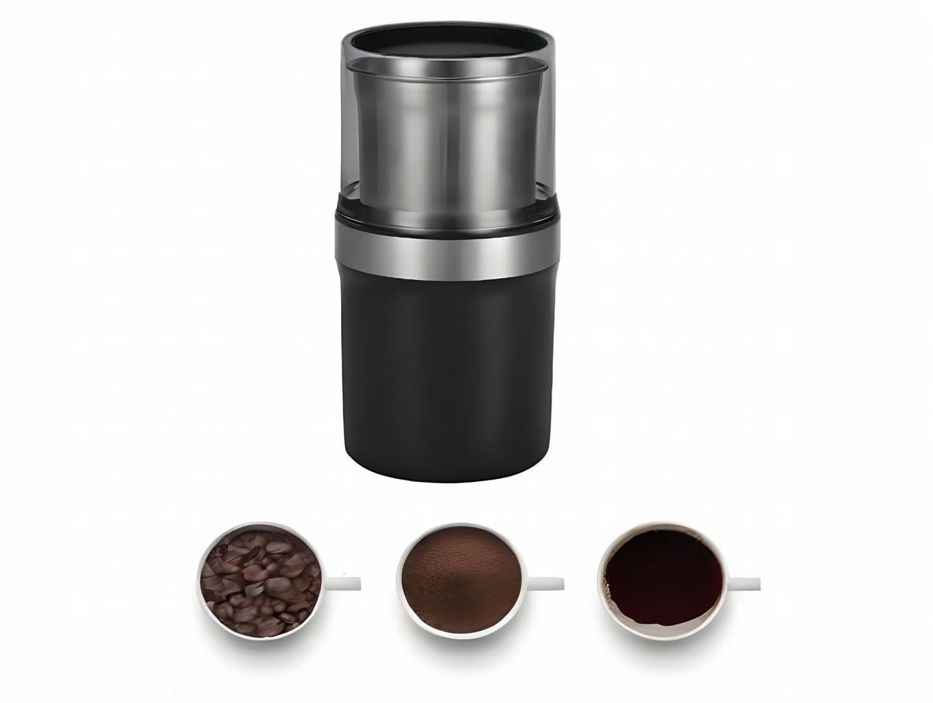 Electric Coffee Grinder Spice Herbal Grinder, with 1 Stainless Steel Blades Removable Stainless Steel Bowl,200W Motor High-efficiency Grinding for Herb,Spices Coffee, Nuts est