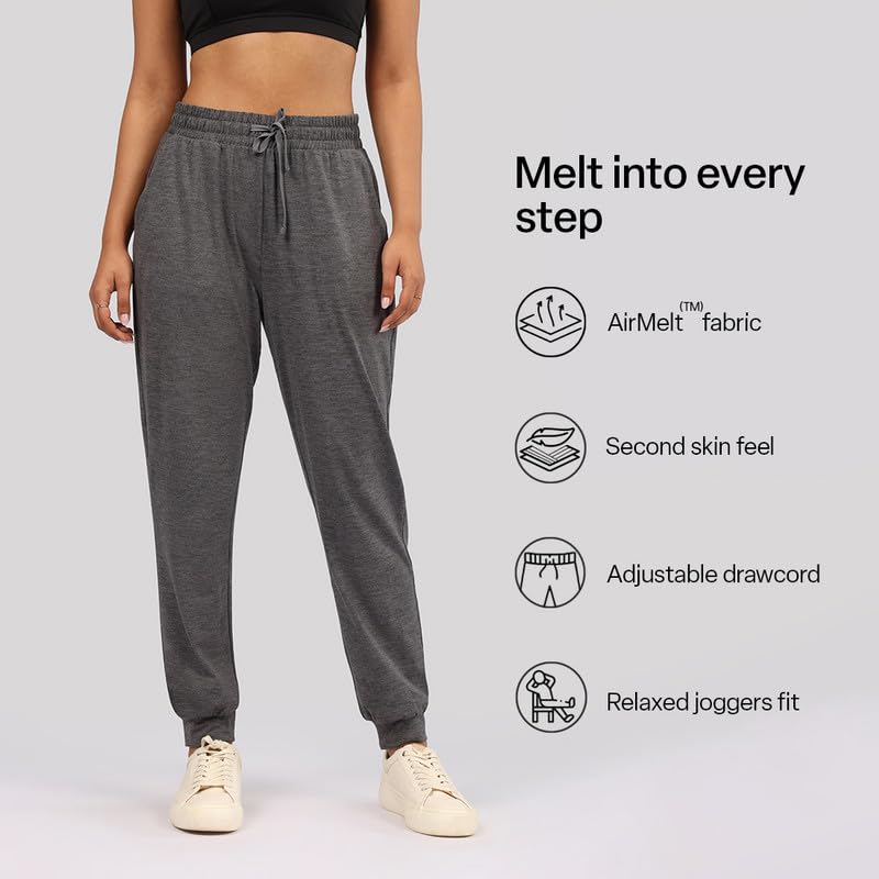 Image of BlissClub AirMelt Joggers | Cuffed Bottom Hem | Classic Joggers Design | Adjustable Drawcord | 2 Roomy Pockets | Cool-to-Touch Fabric | Weightless
