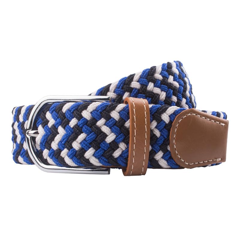 Image of The Tie Hub Unisex Stretchable Woven Fabric Belt | Adjustable, Hole-Free Design | Fits Up to 40 Inches Waist