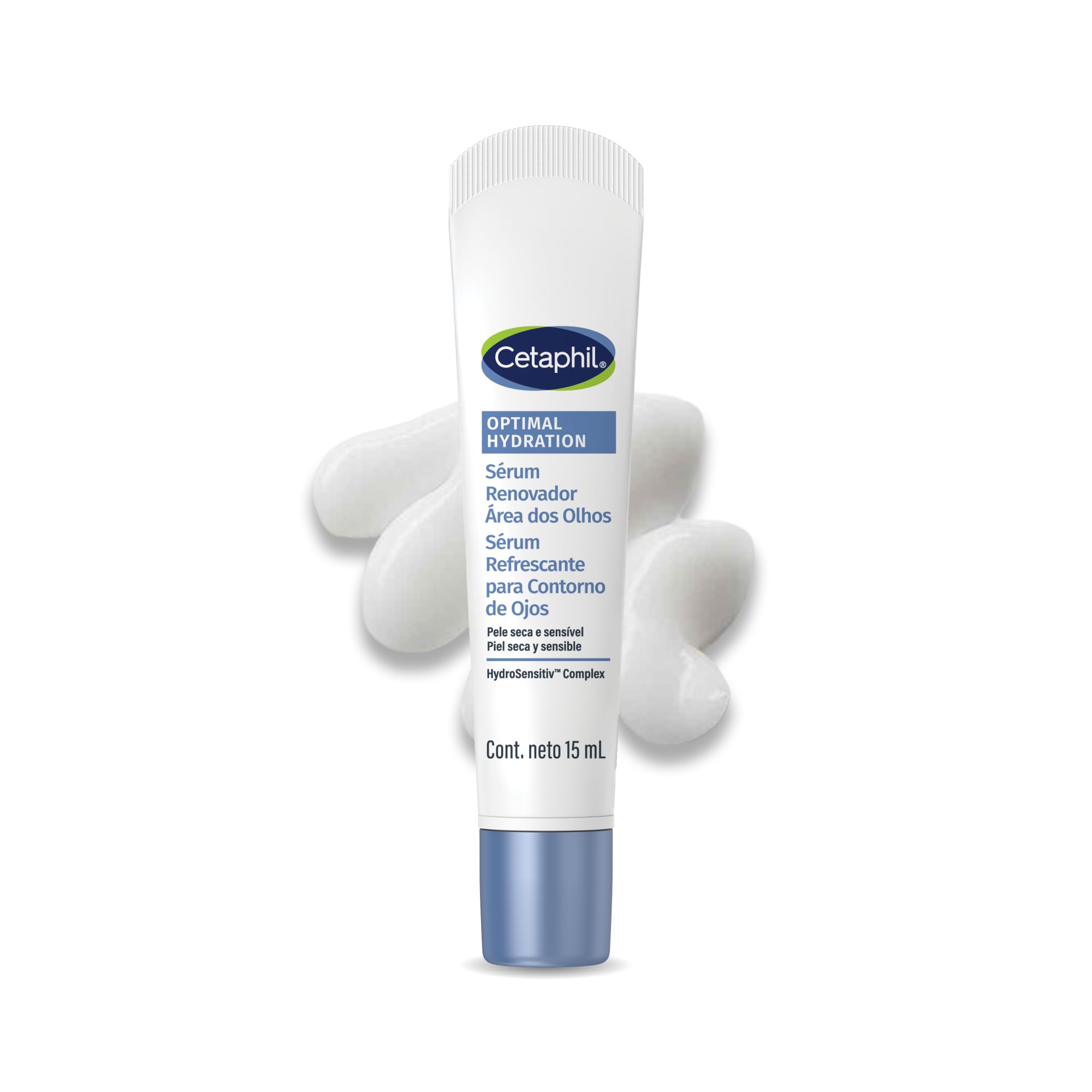 Imagen del producto: Cetaphil Optimal Hydration Sérum de Ojos con Ácido Hialurónico, Piel Sensible, 15 ml