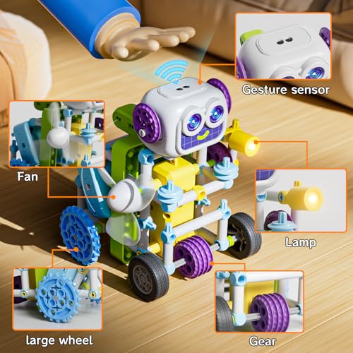 434 PCS STEM Toys Kit for Kids Age 6+ - Build 36+ Robot Models with Solar Power, Gears & Sensors,Science & Engineering Learning Toy for Boys & Girls | Perfect Educational Birthday Gift - Image 4