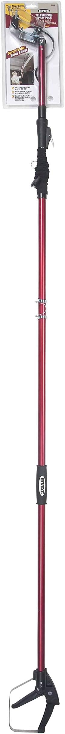 HYDE 28690 QuickReach Telescoping Pole, Extends from 7-1/2 to 12 Feet, Multi Colored