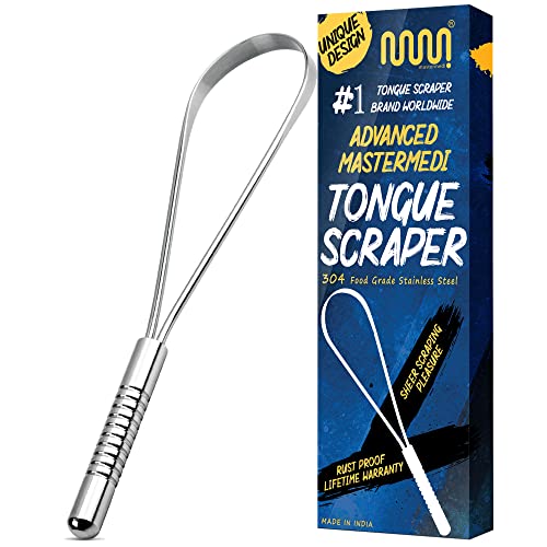 MasterMedi Tongue Scraper with Travel Case