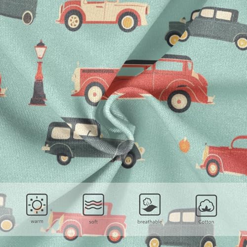 Wusikd Vintage Cars Girls' Underwear Cotton Girls Briefs Soft Toddler Underwear 2T3