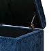 Joveco 41 Inches Storage Ottoman Bench,Microfiber Button Tufted Footstool Ottoman Bench with Nailhead Trim for Bedroom (Royal Blue)