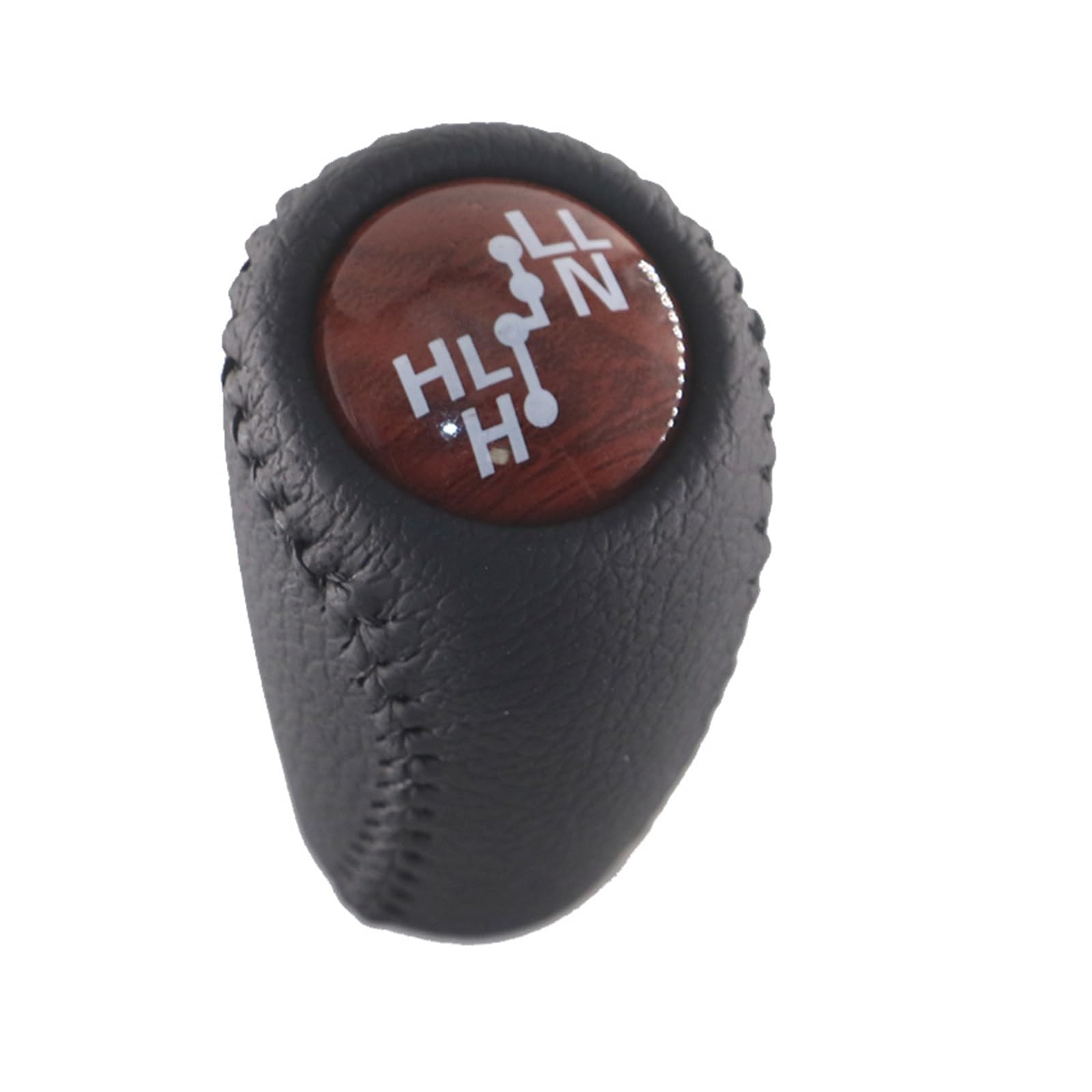 WYLWSHA Shift Gear Knob Cover for Toyota for Prado for Lc120 for Land for Cruiser for 120 2003-2009 Automatic Gear Stick Shift Knob Cover Gearbox(LLN knob Wood)