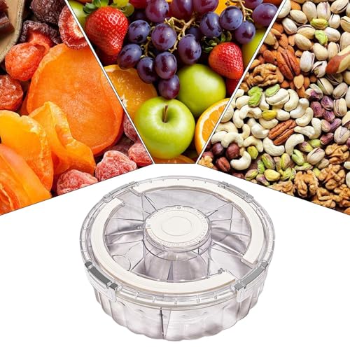 Récipient rond avec compartiments pour un plateau de collation propre - 5
