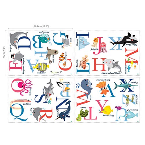 Vinilos Decorativos Educativos Ocean A-Z para Pared miniatura 5