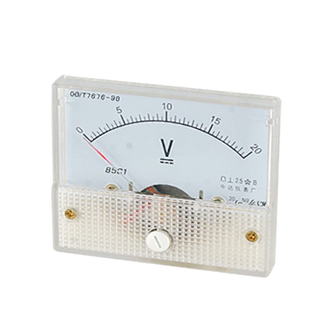 Jauge de tension DC 0-20V à aiguille 85C1 pour lecture précise sur tableau