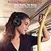 RCA [Upgraded] Active Noise Cancelling Headphones, Over Ear Wireless Bluetooth Headset with CVC 6.0 Mic, 30Hrs Playtime, Foldable Soft Protein Earpads Earphones for Travel Work TV PC Phone