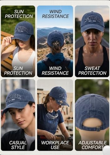 Image of Men's Cotton Baseball Cap, Adjustable Back Closure, Unisex, Casual Style, for Outdoor Lifestyle