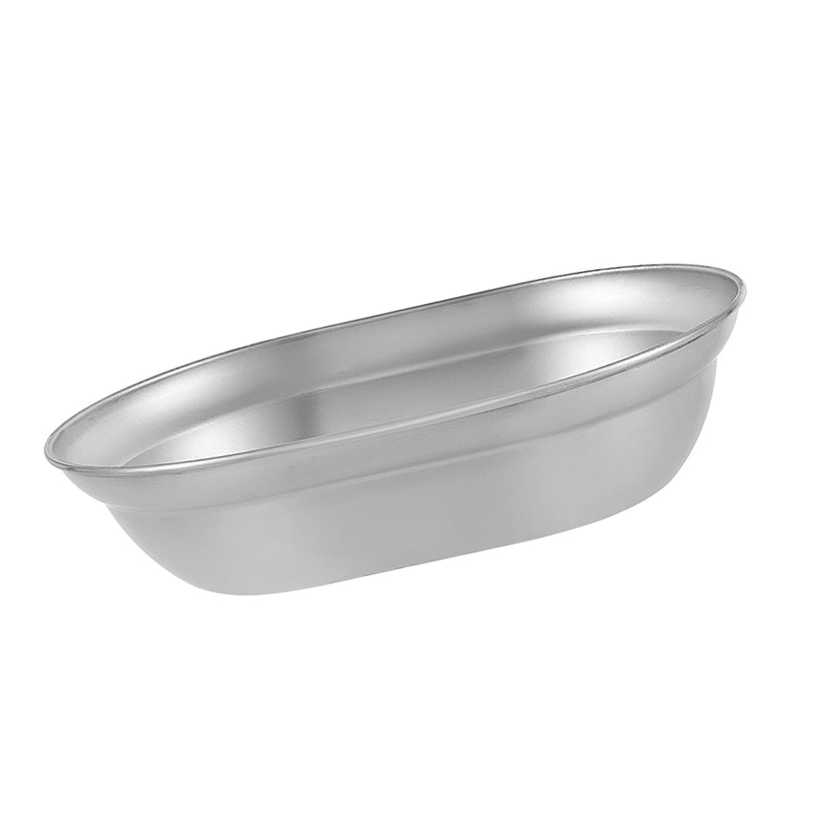 Buxuaaaa Meal 304Stainless Steel Serving Plate Dinner Plate Soup Suitable for Entertaining and Daily Use Dishwasher Safe
