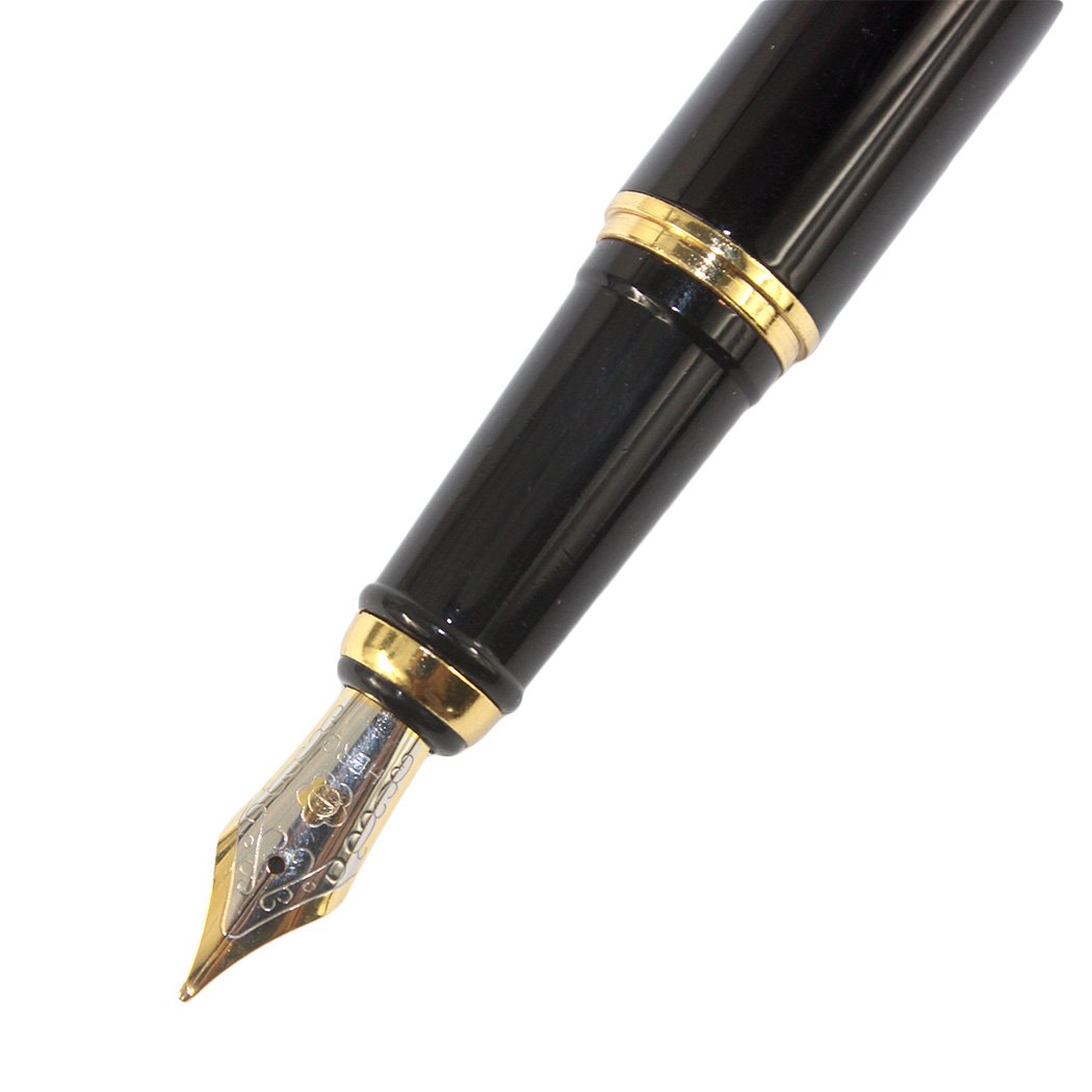 Glamour 万年筆 黒 金メッキペン先 Glamour 万年筆 黒 金メッキペン先