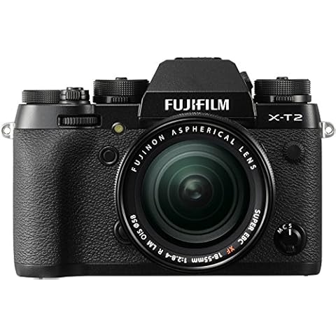Fujifilm X-T2 Mirrorless Camera with XF 18-55mm Lens, Black Cover