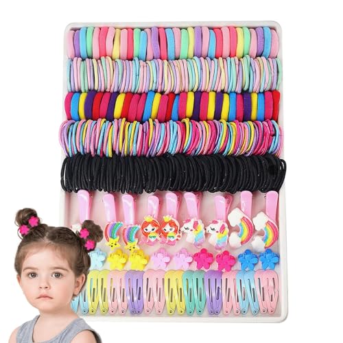 ccuzs Hair Bands Gift Set, Colorful Hair Accessories,Hair Accessories Set for Girls | Baby Girls Hair Accessories Set, Ponytail Holders, Elastic Bands