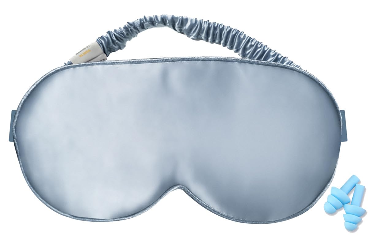 Sleep Mask,Silk Eye Mask for Sleeping Women/Men/Girls,19 Momme Both Sides 100% Pure Mulber...