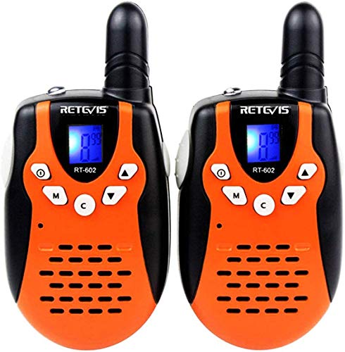 Retevis RT-602 Kids Walkie Talkies Rechargeable 22 Channel FRS VOX 2 Way Radio for Kids (Orange, 1 P - //coolthings.us