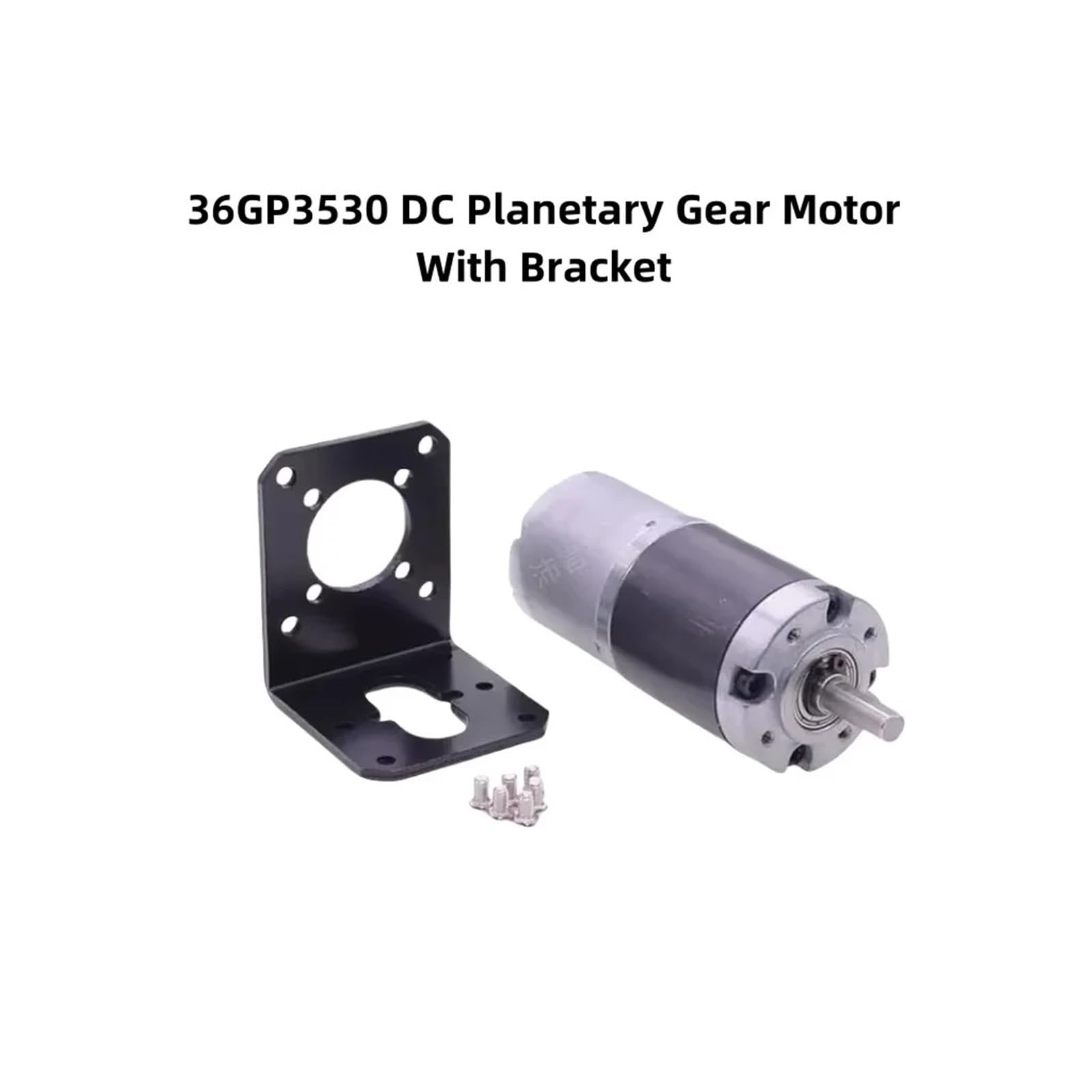 1pc 12V24V 36GP3530 36mmDC Planetary Gear Motor Large Torque for Smart Car DIY Eletric Machine Home Appliances(Motor only,24V_18RPM)