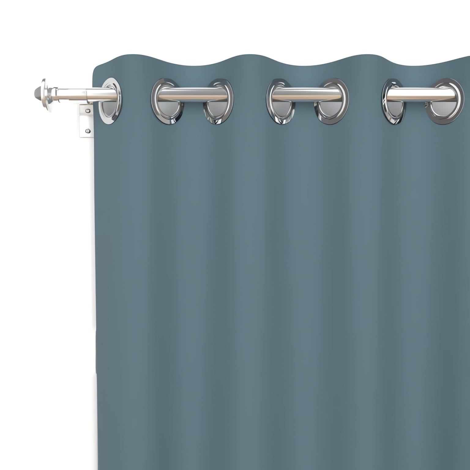 Soleil d'ocre Alix Curtain 140 x 250 cm Blue