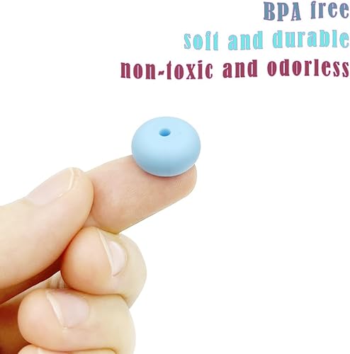 Miniatura 9 de 20 cuentas de silicona cruzadas de silicona con cuentas focales de mezcla de colores en forma de cruz, cuentas focales para bolígrafos, cuentas