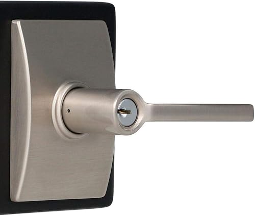 Miniatura 113 de Schlage Latitude F10 LAT 622 CEN Manija de paso con roseta Century, para pasillo y armario, negro mate Mate negro