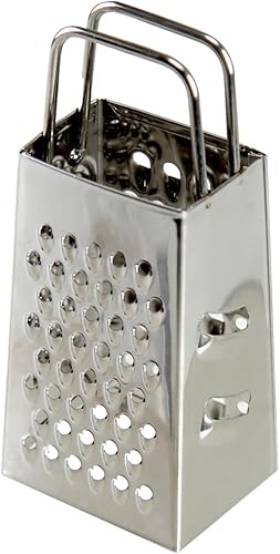 Miniatura 6 de Juego de 4 ralladores de queso en caja pequeña, de acero inoxidable para jengibre, ajo, limón, papa, chocolate, verduras