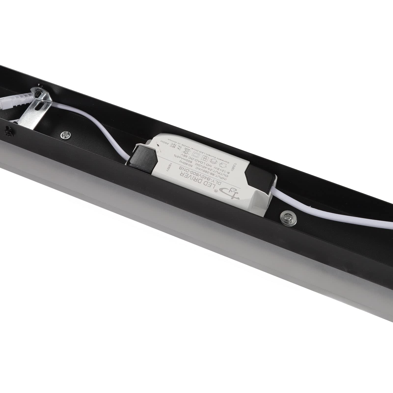 Listwa LED do ściany 100 Cm, Aluminiowy Kinkiet Akrylowy, do