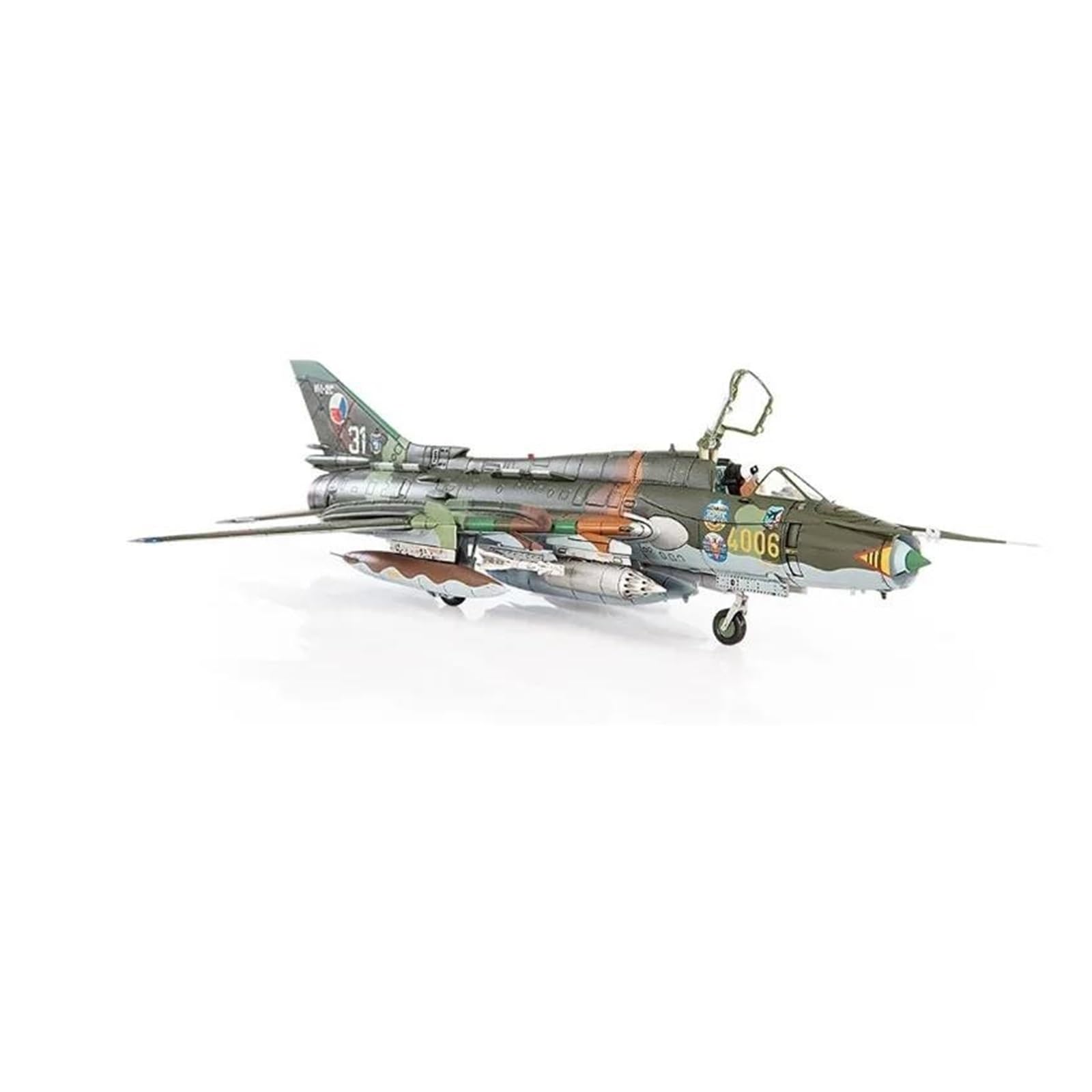 Odlew metalowy samolot w skali 1/72 dla czeskich sił powietrznych Su-22 M4 instalator samolot myśliwski Model samolotu do kolekcji i wyświetlania